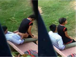 Lover Fucking In Park